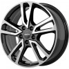 7.5x17 5/112 ET38 66.6 Alutec Tormenta Diamond Black Front Polished